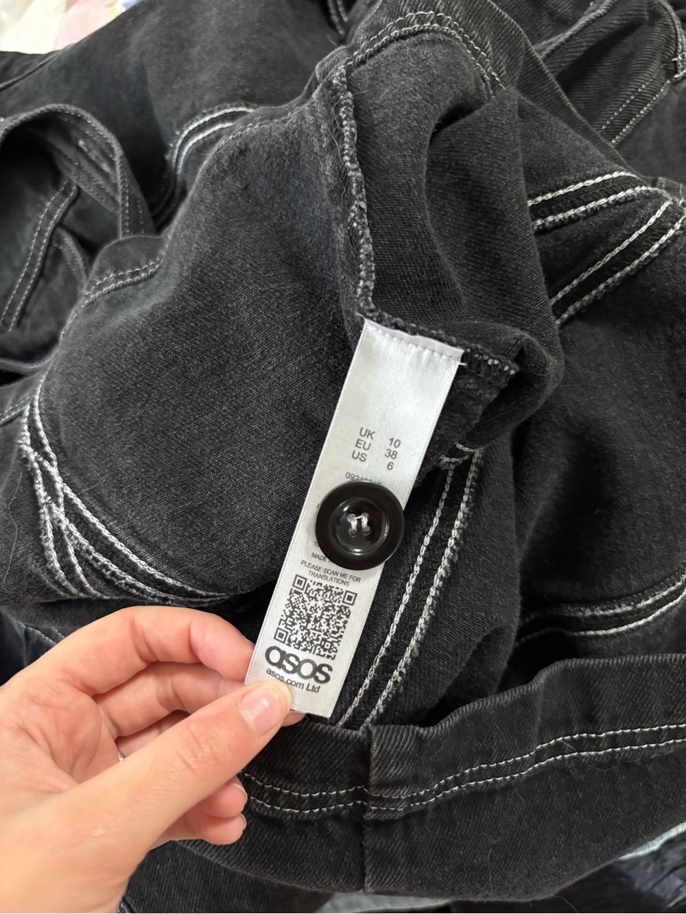 ASOS Black Belted Denim Jacket - Picture 5 of 5